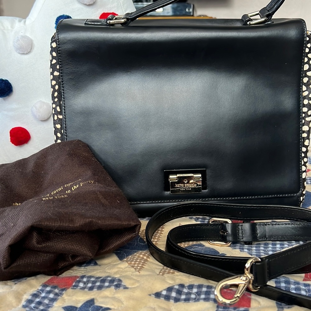 Authentic RARE Kate Spade Haircalf Fur Satchel
